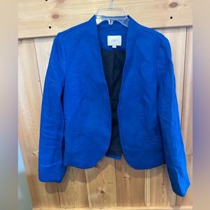 Loft blue linen jacket, size 8